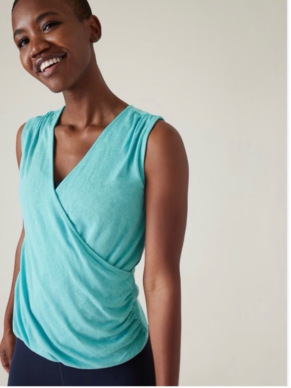 Athleta Breezy Wrap Tank M Like new!